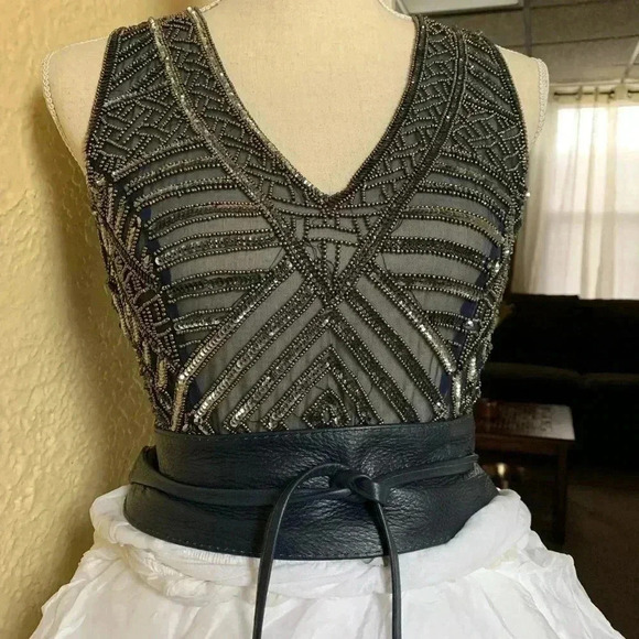 Beaded Silk Sexy Top - Picture 4 of 16